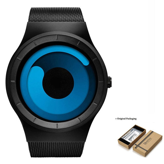 Men's Casual Party Watch. Cool Neon Quartz Steel Mesh Watch. WickedYo